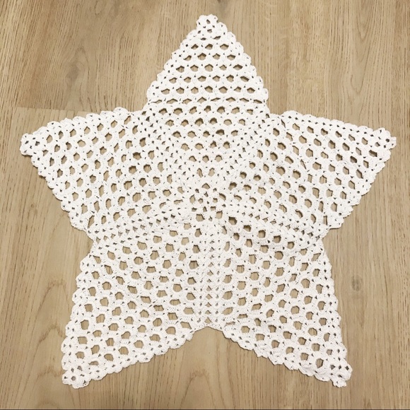 Star crochet table placemat